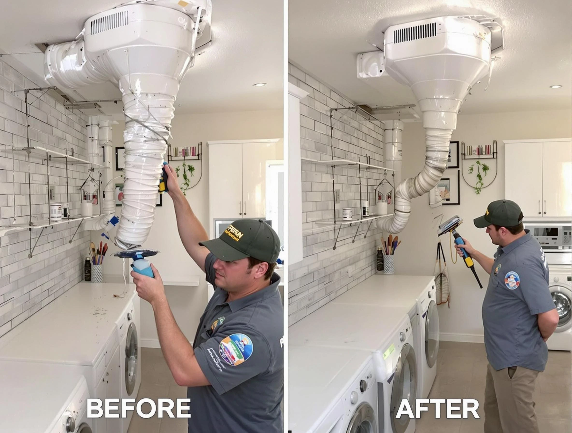 Professional dryer exhaust vent cleaning by Williamsburg Dryer Vent Cleaning in Williamsburg